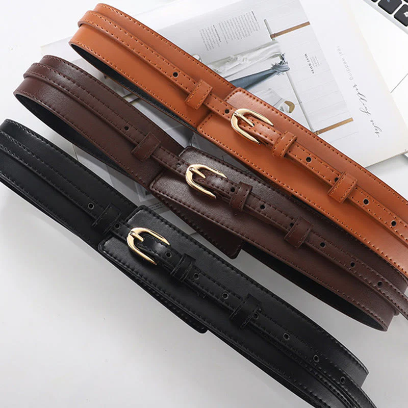 Detachable Leather Belt Women's Dual Use Corset Belt - Image 8