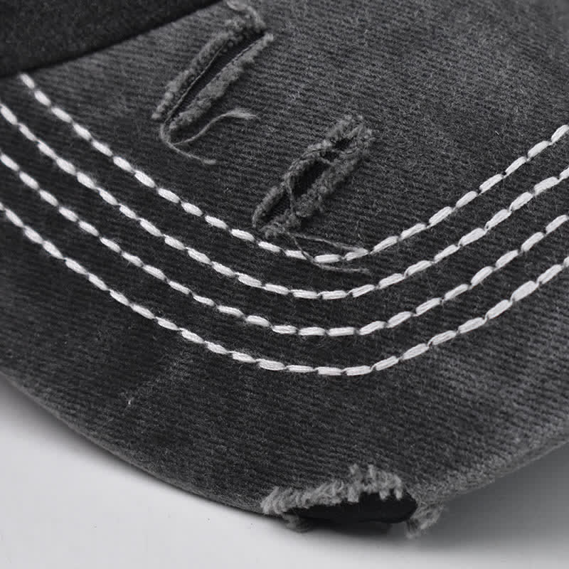Dog Vibes Only Embroidered Washed Baseball Cap - Image 7