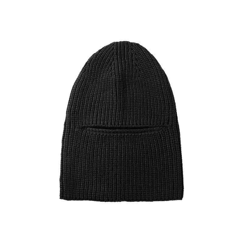 Dome Brimless Face Cover Warm Beanie Knitted Hat - Image 6