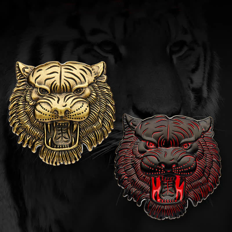 Domineering Tiger Head Metal Sticker Car Badge - Image 5