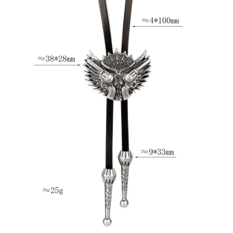 Double Guns Wings Casual Bolo Tie - Image 6