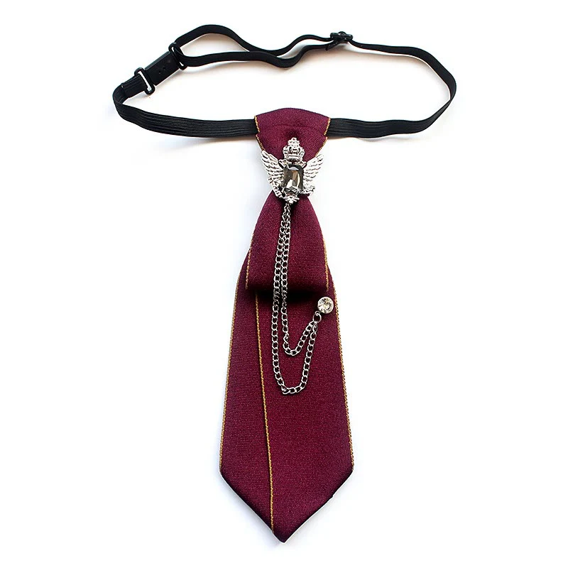 Double-headed Eagle Pre-tied Unisex Necktie With Adjustable Band