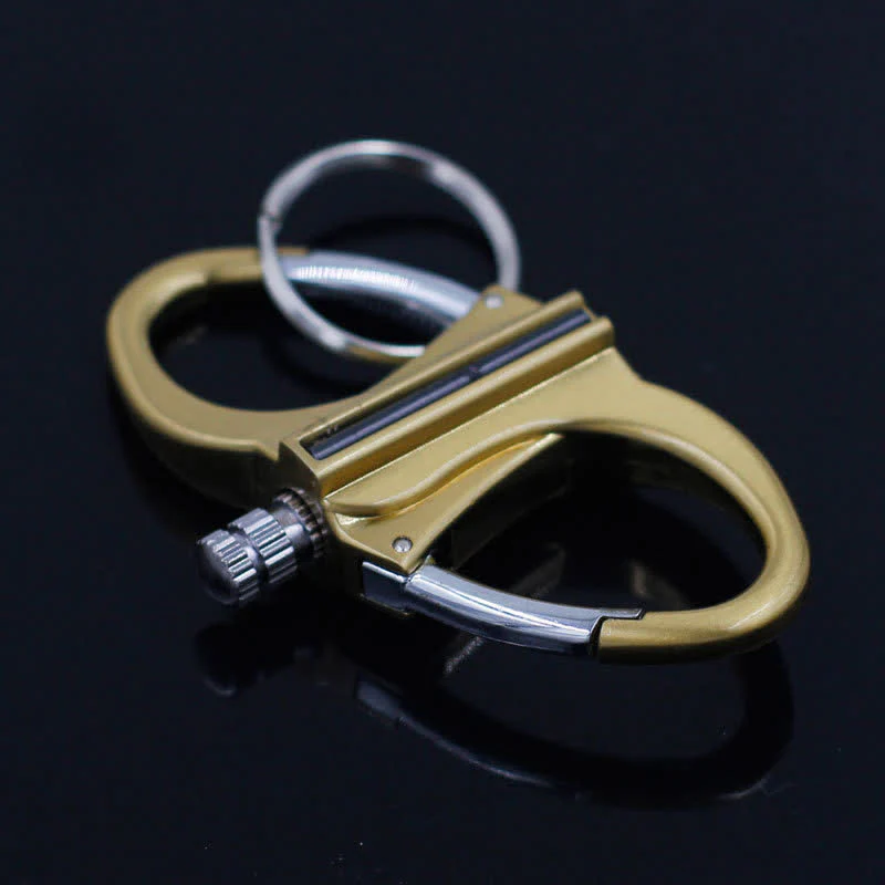 Dual Ring Keychain Matchstick Reusable Kerosene Lighter - Image 9