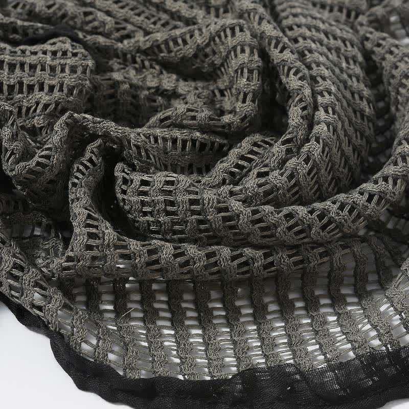 Elegant Hollowed-Out Design Knitting Scarf - Image 3