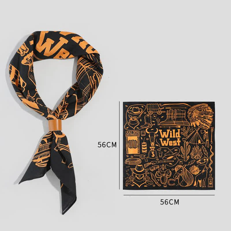 Ethnic Indian Wild West Element Square Scarf - Image 8