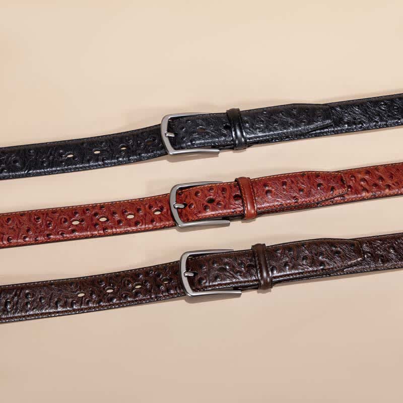 Exotic Crocodile Pattern Alligator Leather Belt - Image 2