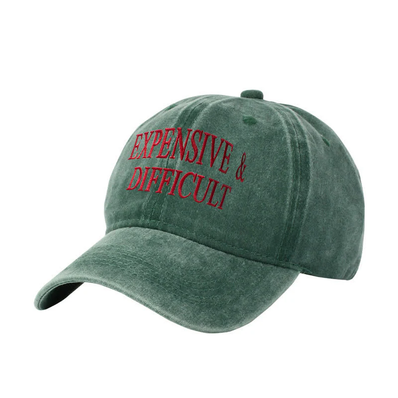 Expensive & Difficult Embroidered Adjustable Baseball Cap