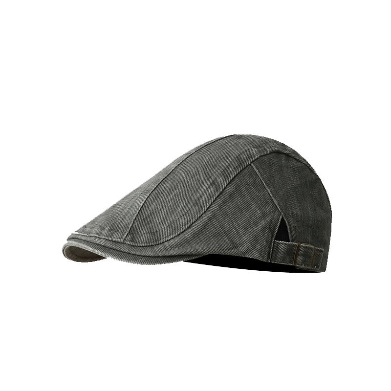 Fashion Denim Newsboy Flat Cap Beret Cap - Image 11