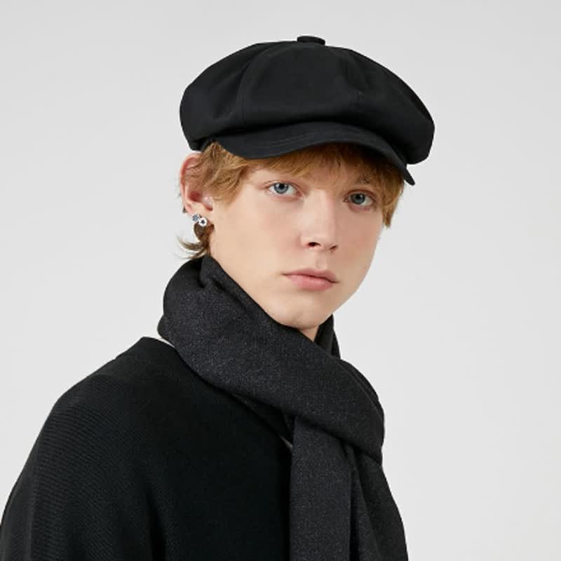 Fashion Solid Color Twilled Beret Hat - Image 6