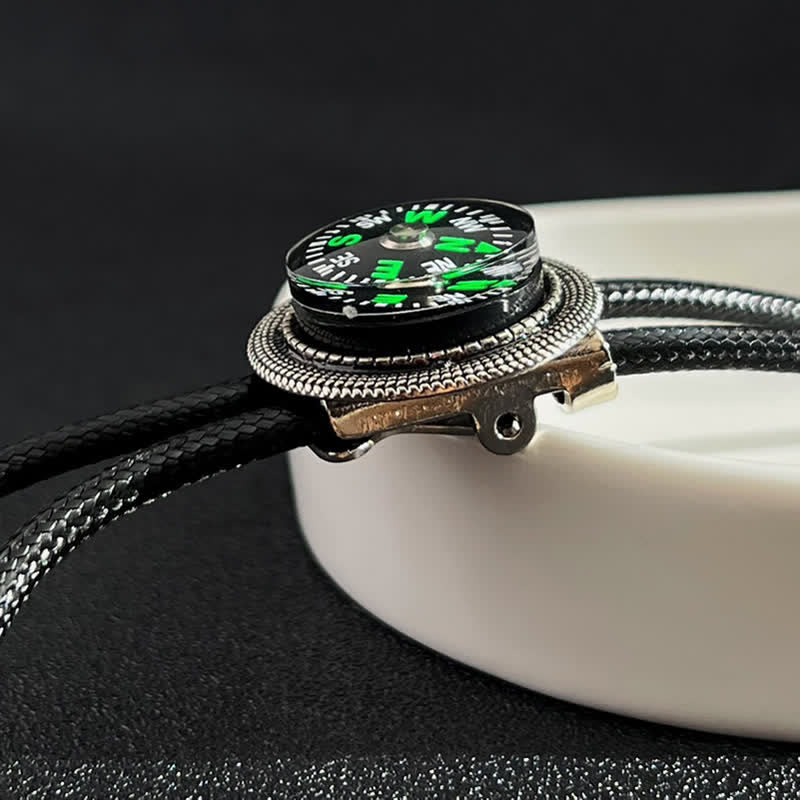 Fasion Compass Style Casual Accessory Bolo Tie - Image 3
