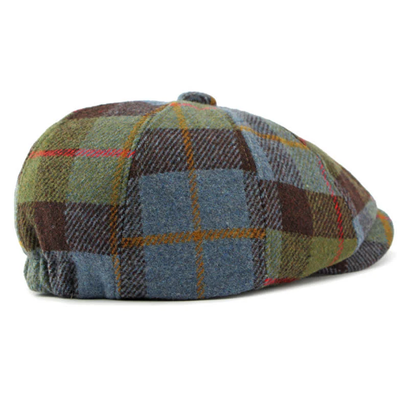 Faux Woolen Tweed Cabbie Newsboy Beret Hat - Image 9