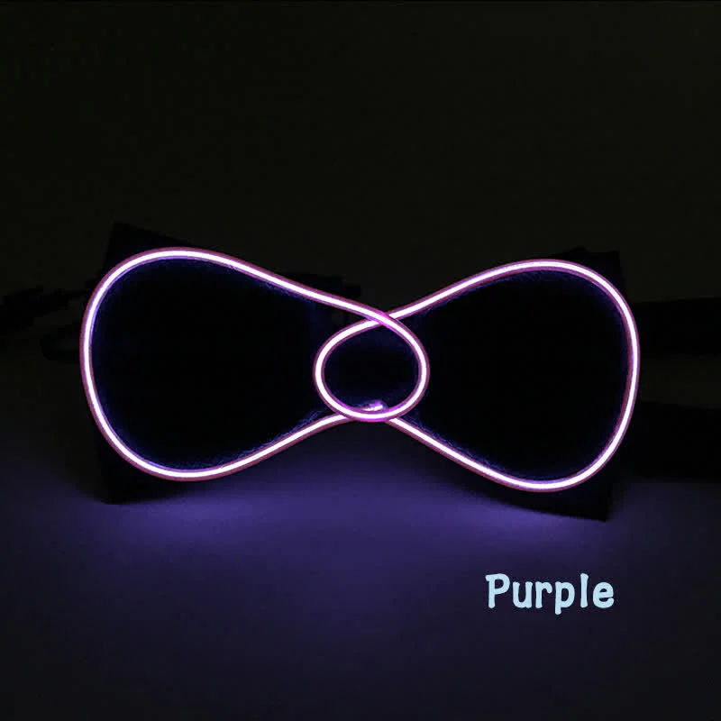Flashing Round LED Glowing Bow Tie - Image 4