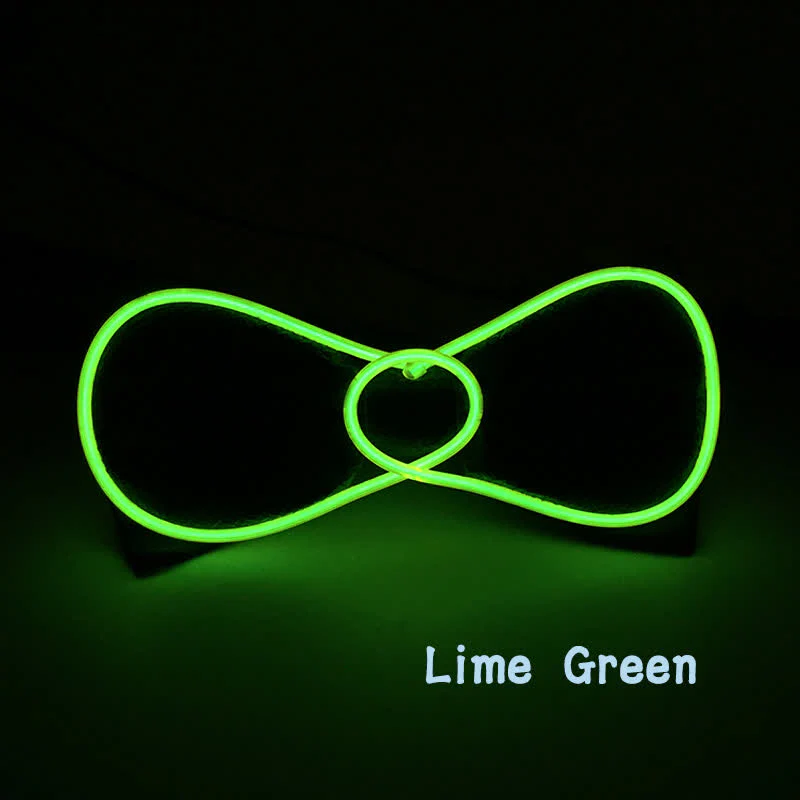 Flashing Round LED Glowing Bow Tie - Image 6