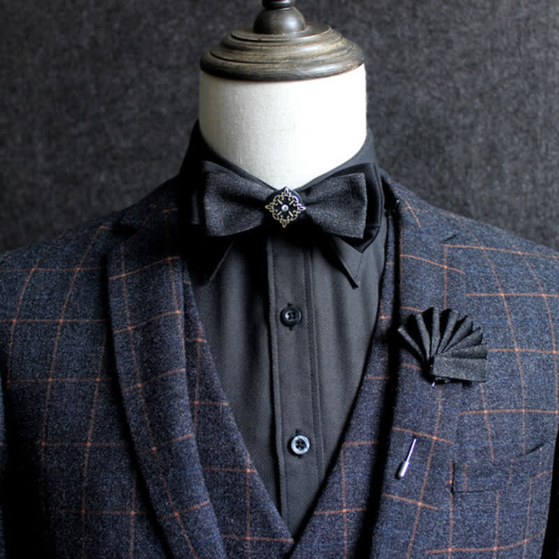 Formal Double Layers Banquet Accessories Bow Tie - Image 8
