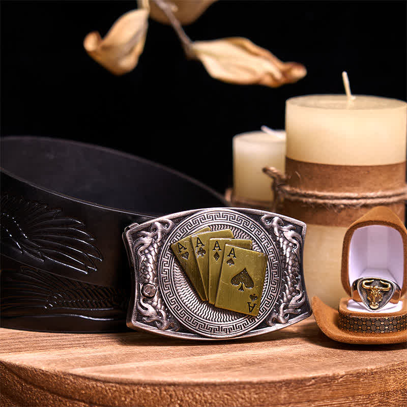 Functional DIY Hidden Knife Belt Buckle Retro Bull Ring Bundle Set - Image 54
