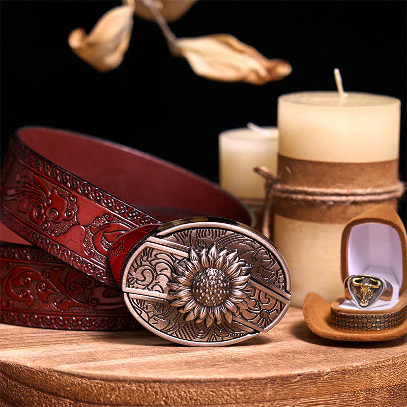 Functional DIY Hidden Knife Belt Buckle Retro Bull Ring Bundle Set - Image 8