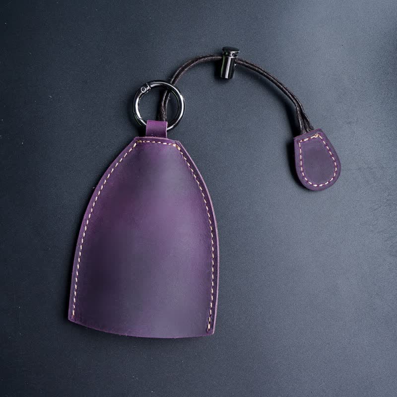 Genuine Leather Storage Bag Pull-out Key Case - Image 18