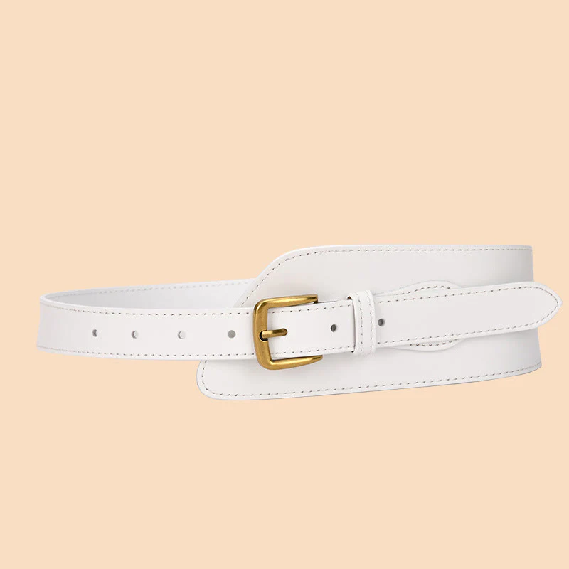 Girdle Waistband Women's Genuine Leather Corset Belt - Image 18