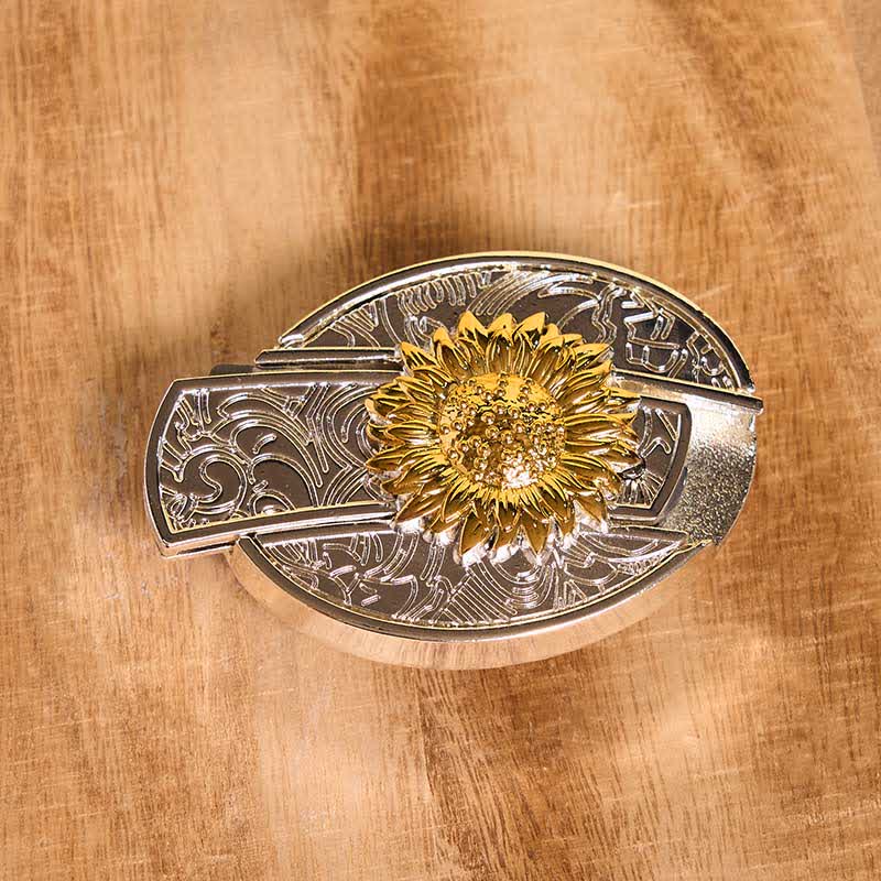 Gold & Silver DIY Hidden Knife Belt Buckle Turquoise Longhorn Pendant Bundle Set - Image 13