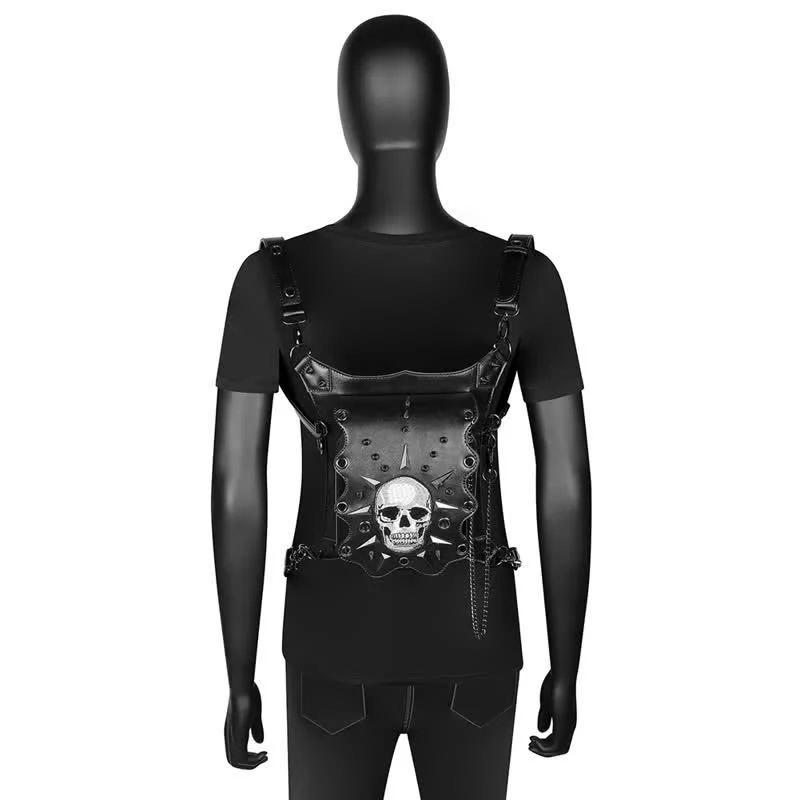 Gothic Style Skull Steampunk Shoulder Waist Leg Bag - Image 9