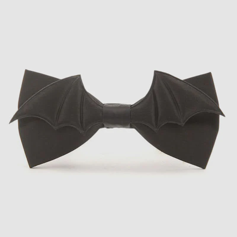 Halloween Party Gothic Black Dark Angel Bow Tie