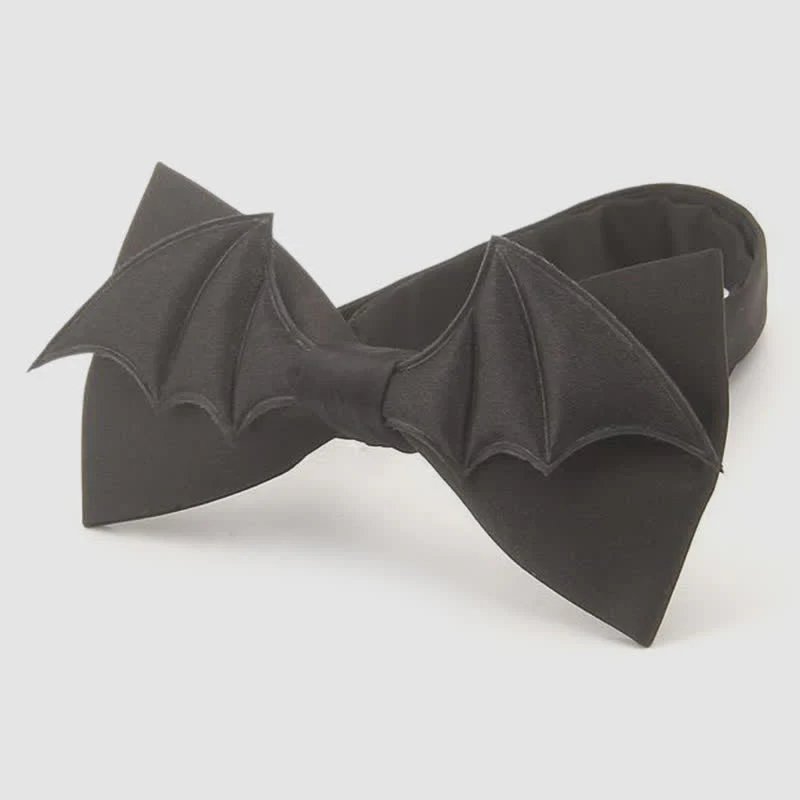 Halloween Party Gothic Black Dark Angel Bow Tie - Image 2