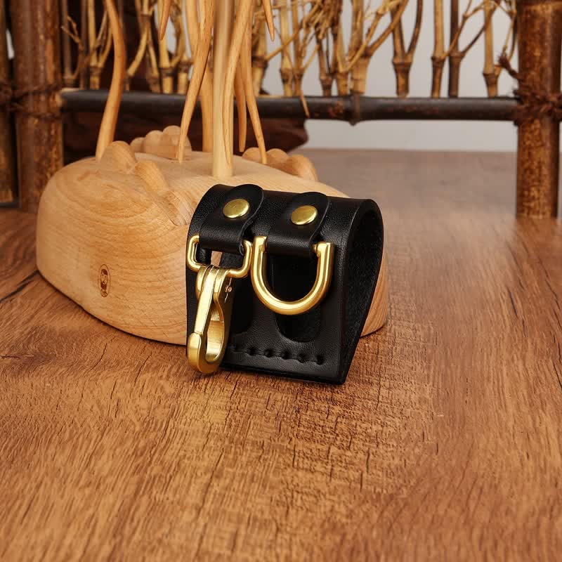 Heavy Duty Clip D-Ring Belt Loop Leather Key Holder - Image 5