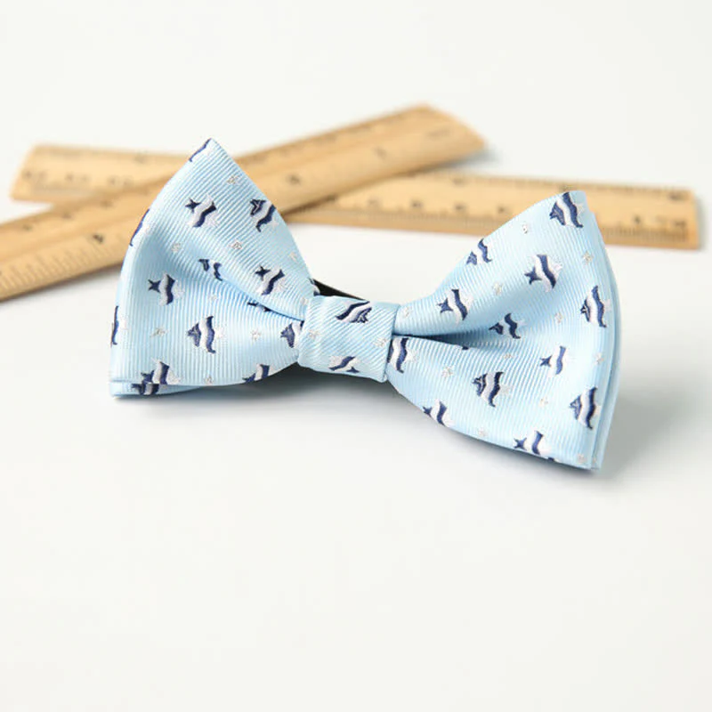 Kid's Cute Printed Double-Layered Stylish Fun Bow Tie - Image 25