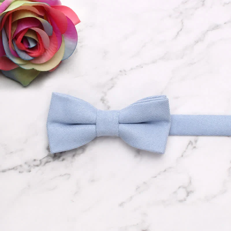 Kid's Simple Gentle Style Solid Color Bow Tie - Image 2