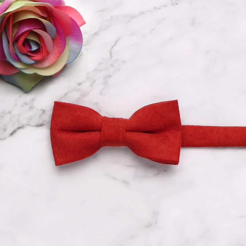 Kid's Simple Gentle Style Solid Color Bow Tie - Image 22