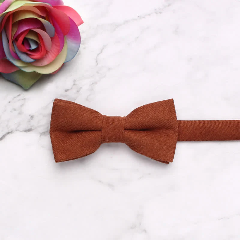 Kid's Simple Gentle Style Solid Color Bow Tie - Image 26