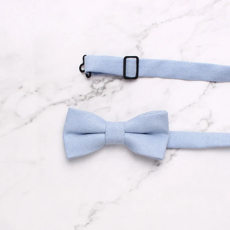 Kid's Simple Gentle Style Solid Color Bow Tie - Image 3