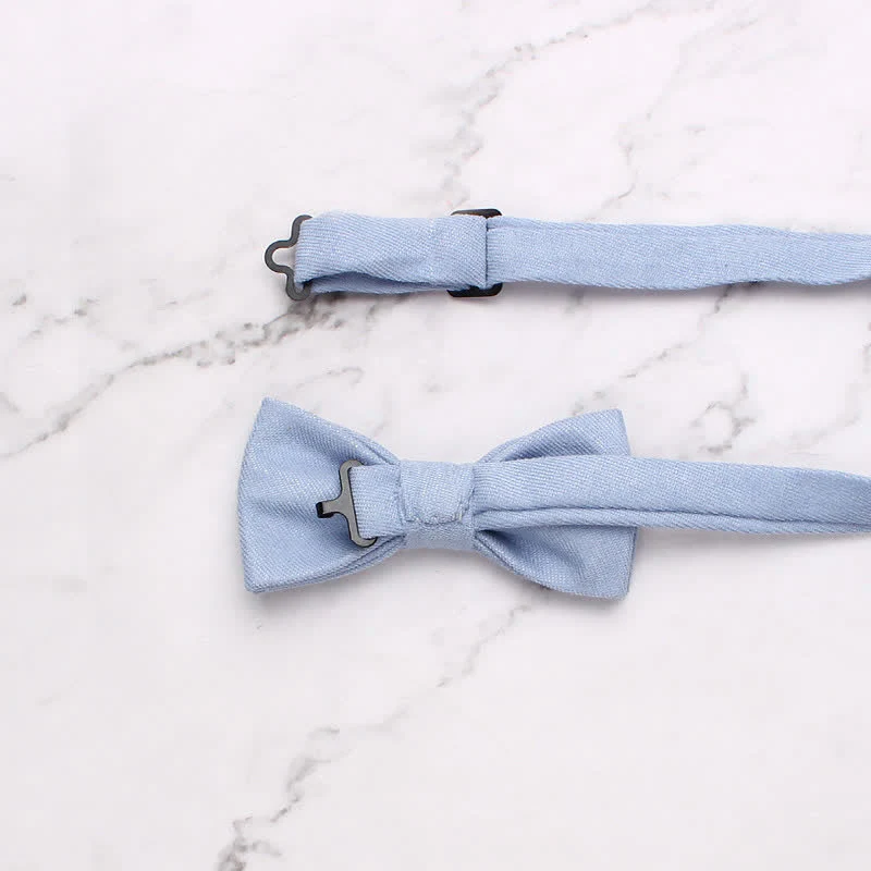 Kid's Simple Gentle Style Solid Color Bow Tie - Image 4