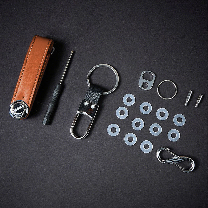 Large Capacity Portable Anti-theft Leather Key Organizer - Image 10