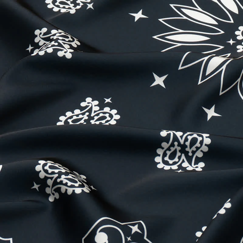 Large Elegant British Style Classical Paisley Printed Square Scarf - Image 23
