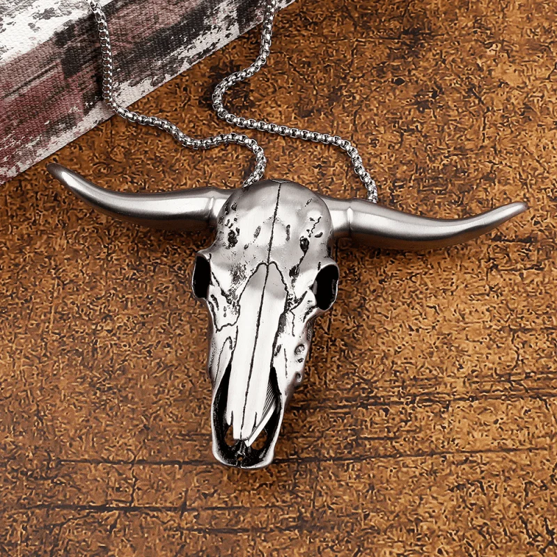 Longhorn Bull Head Multi-function EDC Tool Pendant Belt Buckle - Image 9