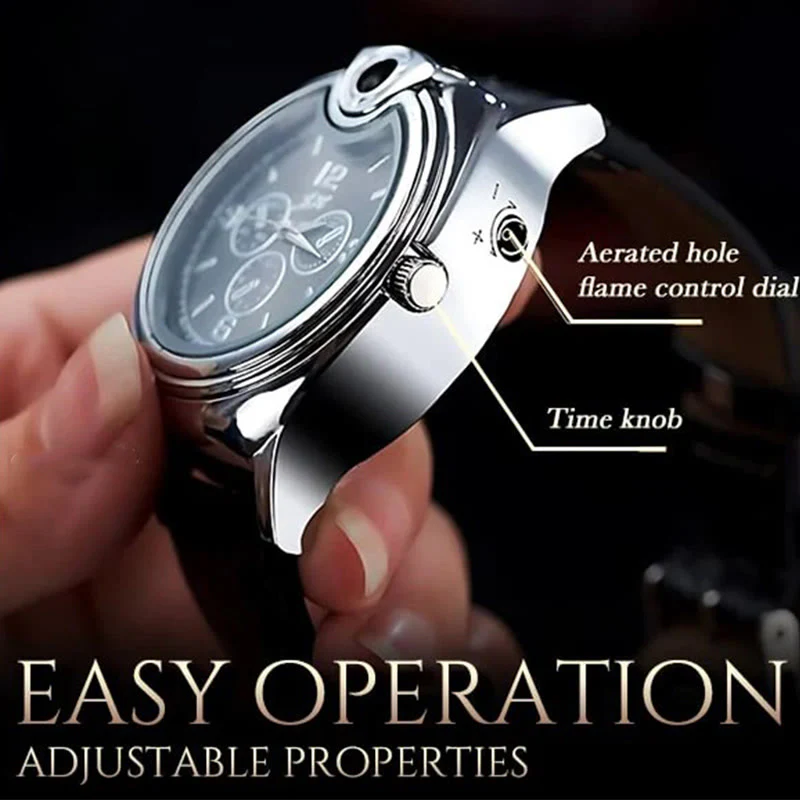 Luxurious Wrist Watch Refillable Butane Lighter - Image 2