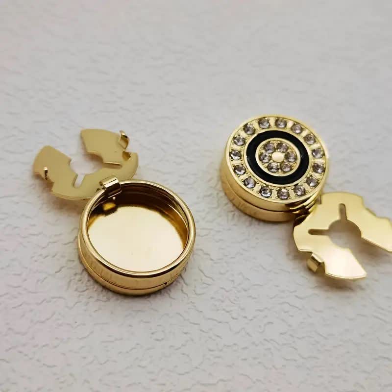 Men's 1 Pair Novelty Snap-On Elegant Button Covers Set Cufflinks - Image 5