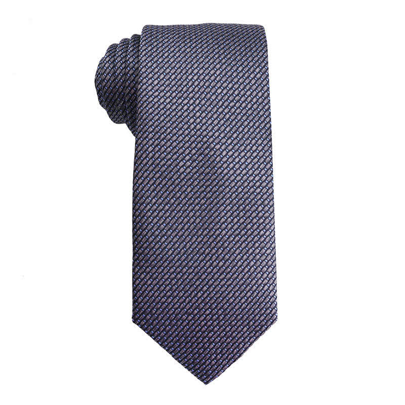 Men's Advanced Navy Blue Series Business Necktie - Image 4