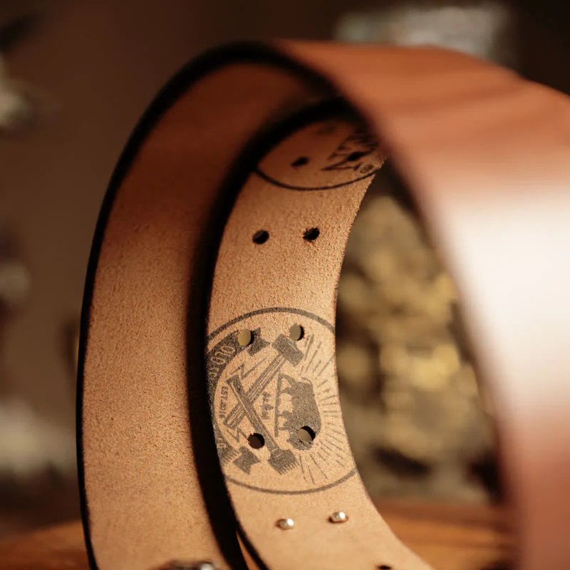 Men's Adventure Western Cavalry Leather Belt - Image 16