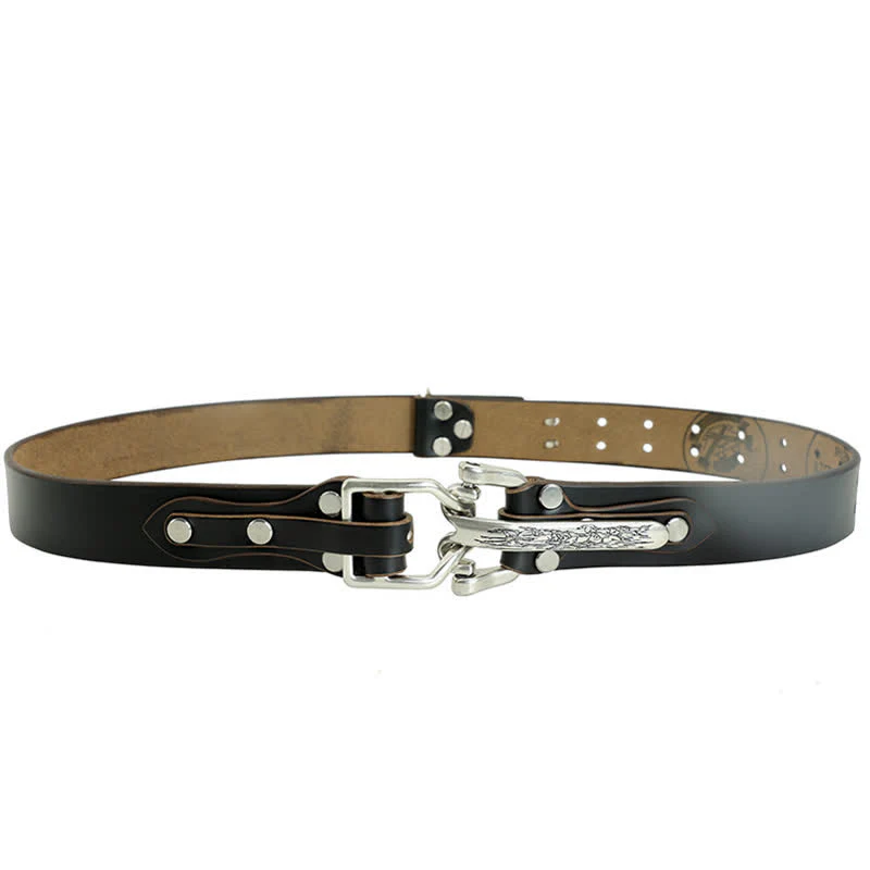 Men's Adventure Western Cavalry Leather Belt - Image 19