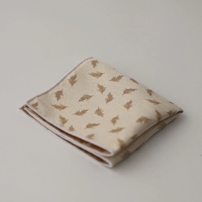Men's Artsy Floral Leave Pattern Pocket Square - Image 20
