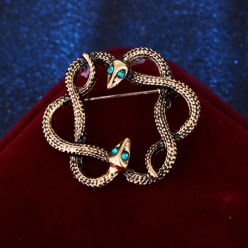 Men's Bending Creep Cobra Snake Brooch - Image 3
