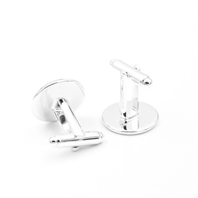 Men's Black & White Yin Yang Glass Dome Cufflinks - Image 5