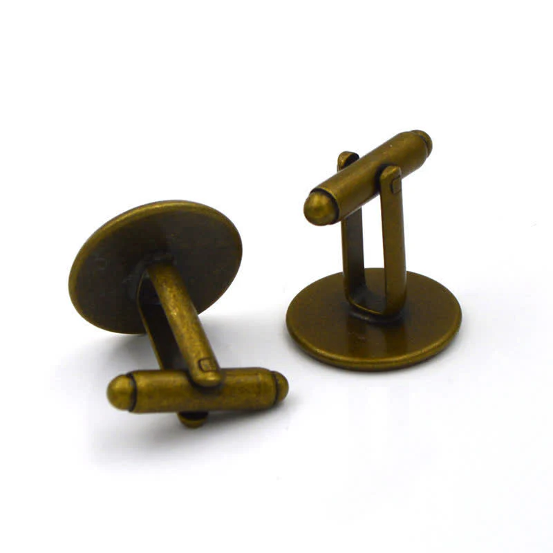 Men's Black & White Yin Yang Glass Dome Cufflinks - Image 9