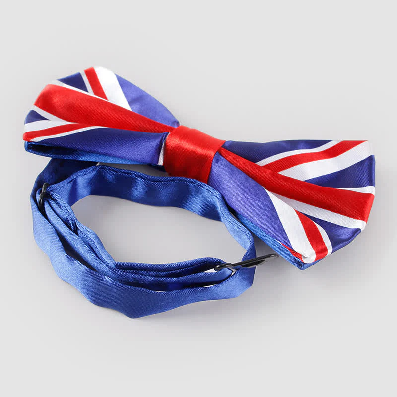 Men's British Flag Patriotic Party Bow Tie Necktie - Image 3