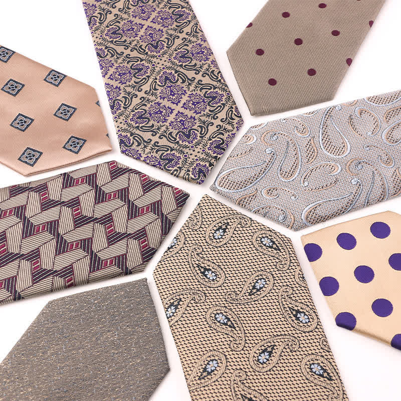 Men's British Khaki Champagne Series Necktie - Image 2
