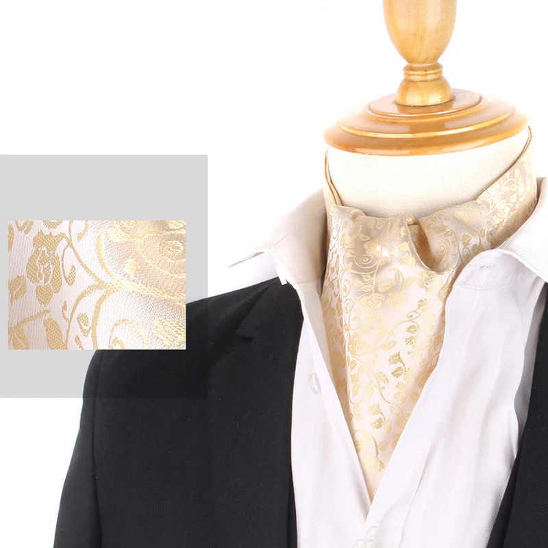 Men's British Retro Elegant Printed Cravat For Suit Shirt - Image 15