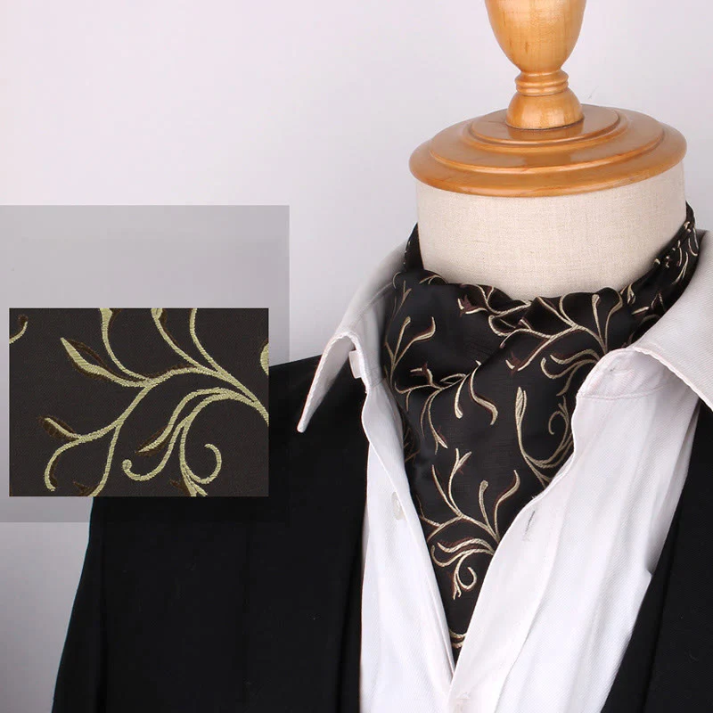 Men's British Retro Elegant Printed Cravat For Suit Shirt - Image 19
