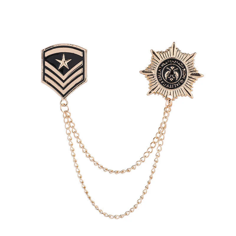 Men's British Tassel Star Medal Brooch - Image 6